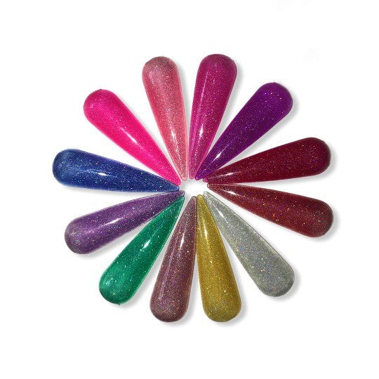 Rainbow Series Glitter Gels