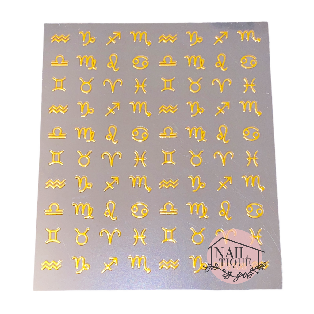 Gold letters  Nailtique_co